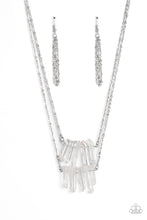 Load image into Gallery viewer, Crystal Catwalk - White (Crystal-Like Stone) Necklace
