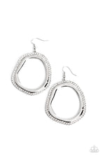 Load image into Gallery viewer, Scintillating Shareholder - White (Row of White Rhinestone) Earring
