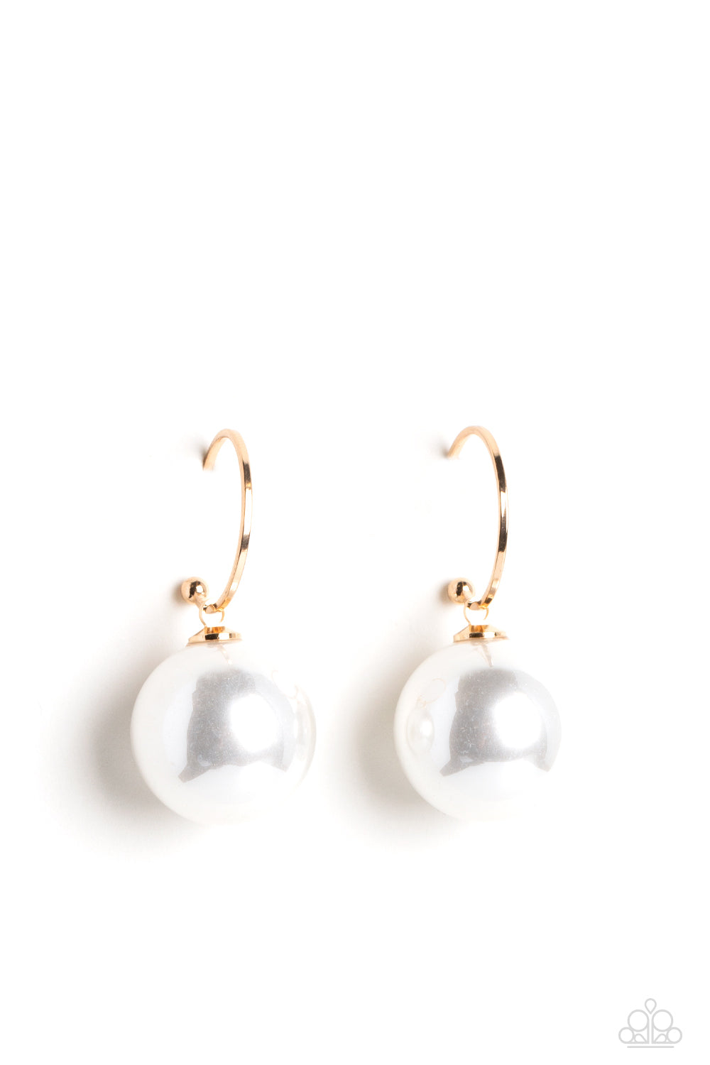 PEARL of My Eye - Gold (White Pearl) Earring