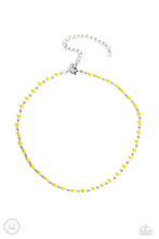 Load image into Gallery viewer, Neon Lights - Yellow (Choker) Necklace
