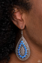 Load image into Gallery viewer, Spirited Socialite - Blue (Rhinestone) Earring
