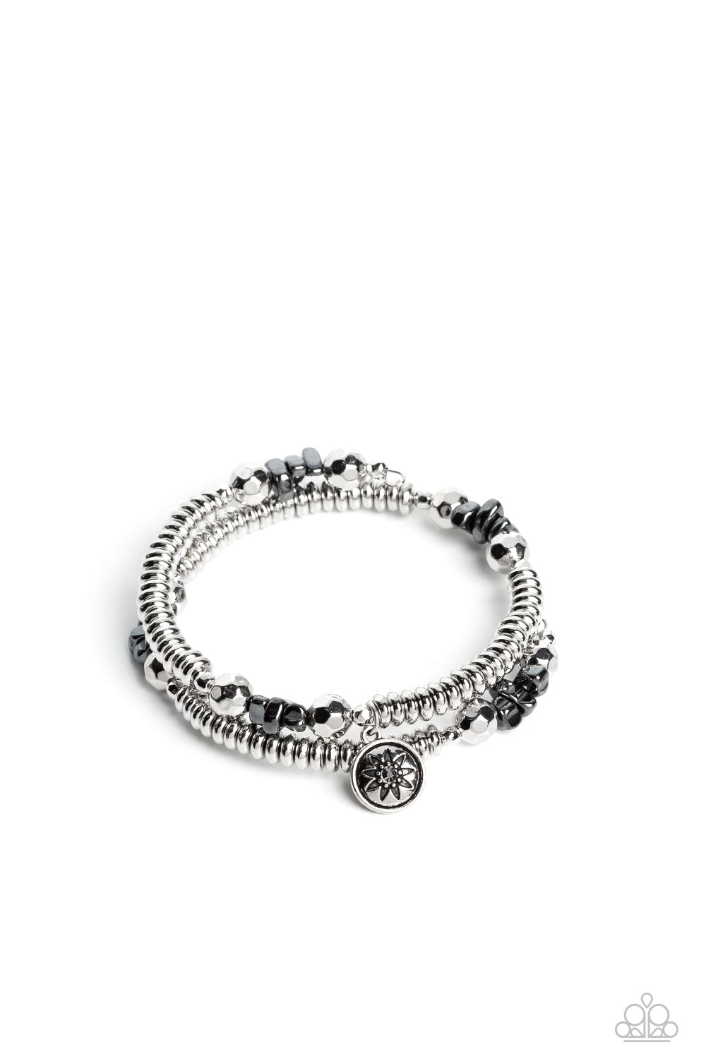 Handcrafted Heirloom - Silver (Hematite) Bracelet