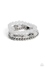 Load image into Gallery viewer, CUBE Your Enthusiasm - White (Beads) Bracelet
