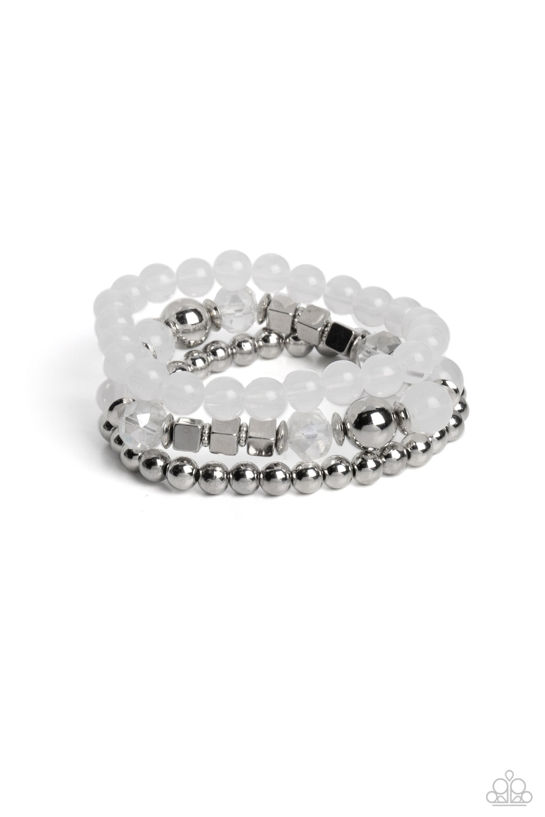 CUBE Your Enthusiasm - White (Beads) Bracelet