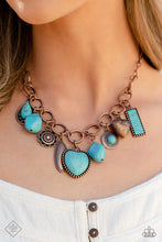 Load image into Gallery viewer, Countryside Collection - Copper (Turquoise) Necklace (SSF-0223)
