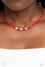 Load image into Gallery viewer, I Can SEED Clearly Now - Red (choker See Bead) Necklace
