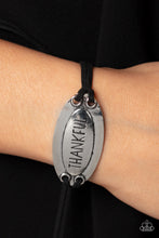 Load image into Gallery viewer, Thankful Tidings - Black Bracelet
