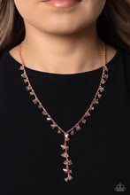 Load image into Gallery viewer, Chiseled Catwalk - Copper (Shiny Copper Chain) Necklace
