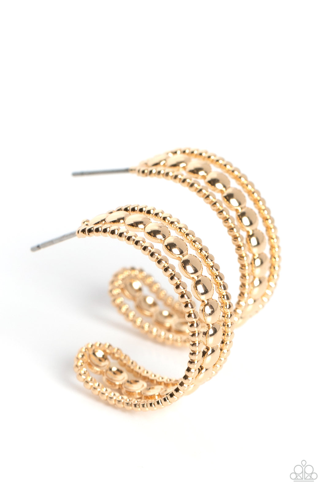 Dotted Darling - Gold Hoop Earring