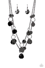 Load image into Gallery viewer, Hammered Horizons - Black (Gunmetal) Necklace
