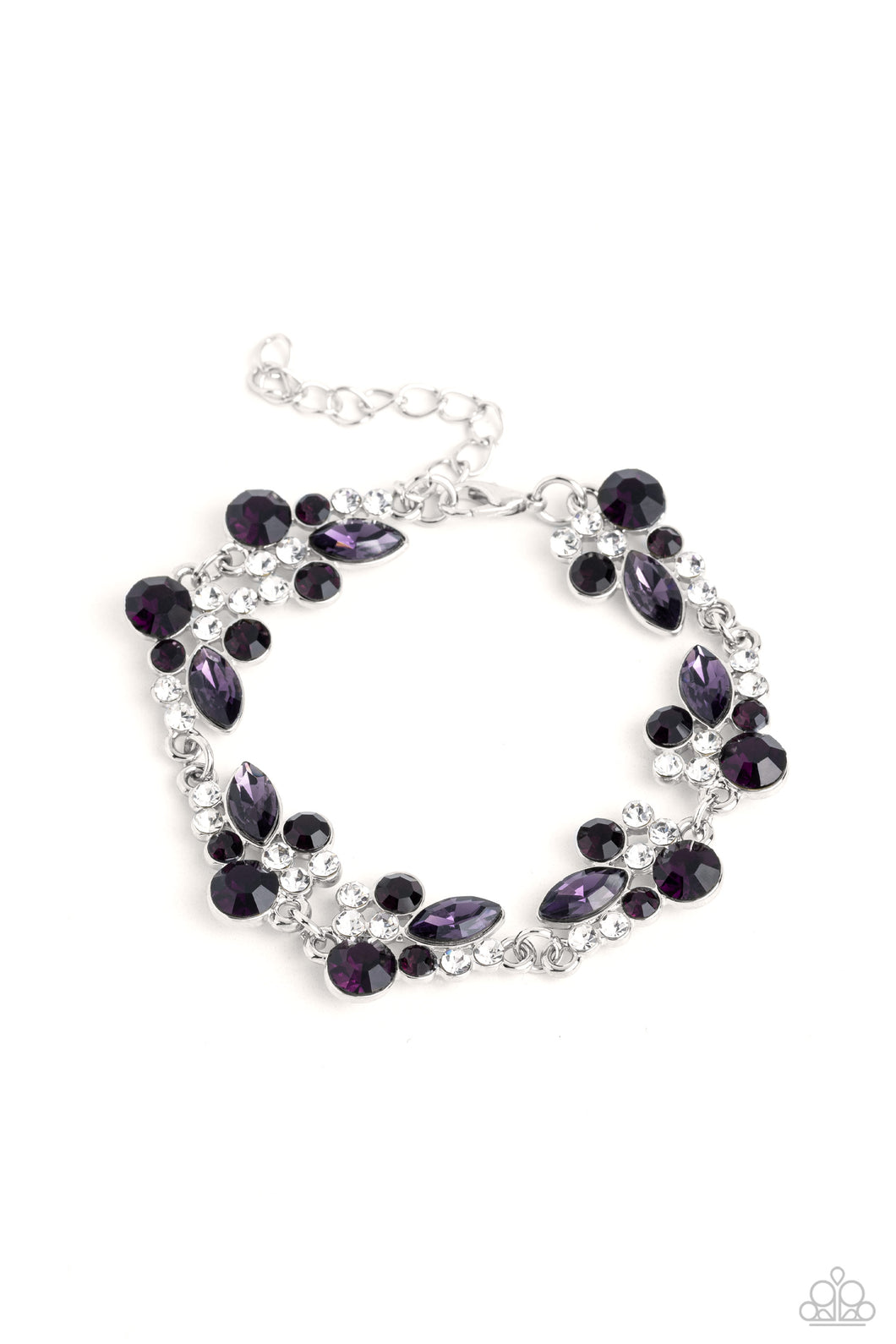 Poolside Perfection - Purple (White and Amethyst) Bracelet