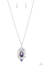 Load image into Gallery viewer, Over the TEARDROP - Purple Necklace
