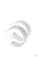 Load image into Gallery viewer, Dotted Darling - Silver (Hoop) Earring
