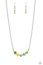 Load image into Gallery viewer, BOUQUET We Go - Green (Seed Bead Flower Beads) Necklace
