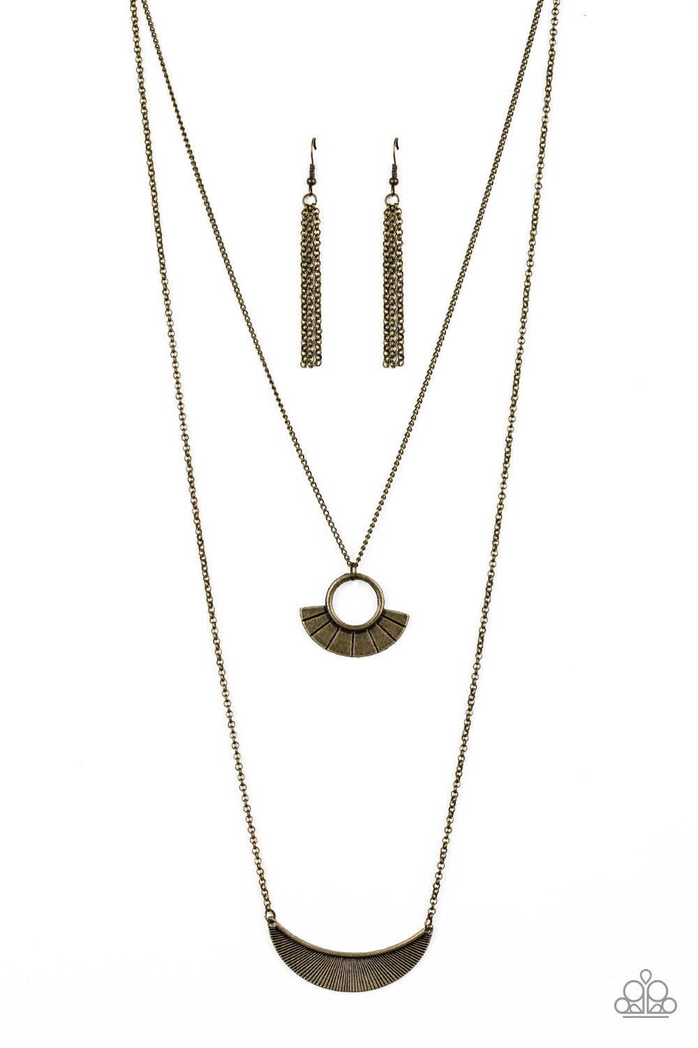 Tribal Trek Brass Necklace freeshipping - JewLz4u Gemstone Gallery