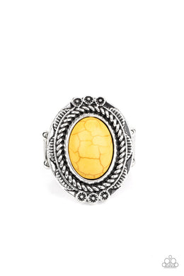 Tumblin' Tumbleweeds - Yellow Ring freeshipping - JewLz4u Gemstone Gallery