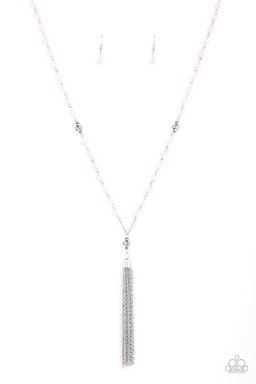 Tassel Takeover - Pink Necklace freeshipping - JewLz4u Gemstone Gallery