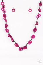 Load image into Gallery viewer, Waikiki Winds - Pink Wood Necklace freeshipping - JewLz4u Gemstone Gallery
