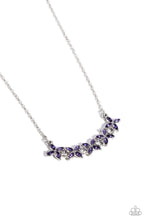 Load image into Gallery viewer, Floral Fanfare - Purple Necklace
