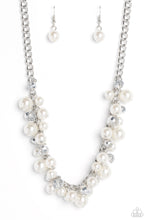 Load image into Gallery viewer, Glinting Goddess - Silver (White Pearl) Necklace
