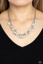 Load image into Gallery viewer, Glinting Goddess - Silver (White Pearl) Necklace
