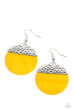 Load image into Gallery viewer, SHELL Out - Yellow (Shell Disc) Earring
