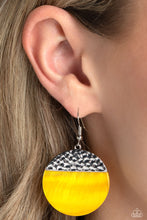 Load image into Gallery viewer, SHELL Out - Yellow (Shell Disc) Earring
