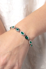 Load image into Gallery viewer, Some Serious Sparkle - Green (Emerald Rhinestone) Bracelet
