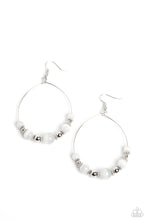 Load image into Gallery viewer, Cats Eye Charisma - White (Cat&#39;s Eye Stone) Earring
