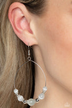 Load image into Gallery viewer, Cats Eye Charisma - White (Cat&#39;s Eye Stone) Earring
