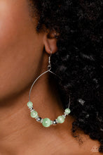 Load image into Gallery viewer, Cat&#39;s Eye Charisma - Green Earring
