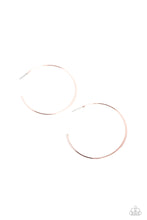 Load image into Gallery viewer, Seize the Sheen - Rose Gold Hoop Earring
