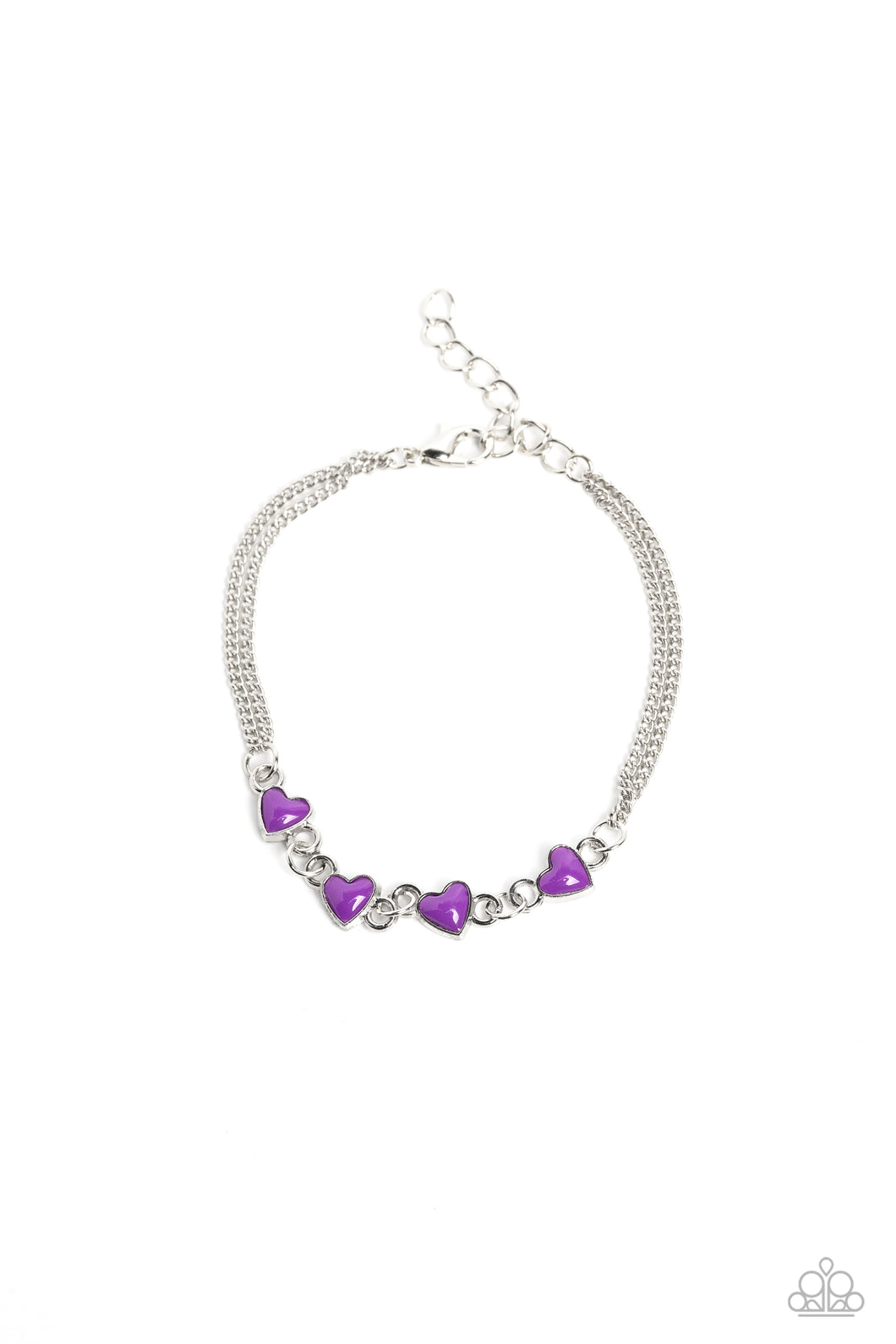 Smitten Sweethearts - Purple (Heart) Bracelet