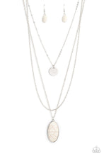 Load image into Gallery viewer, Perennial Phenomena - White (Marble Stone) Necklace
