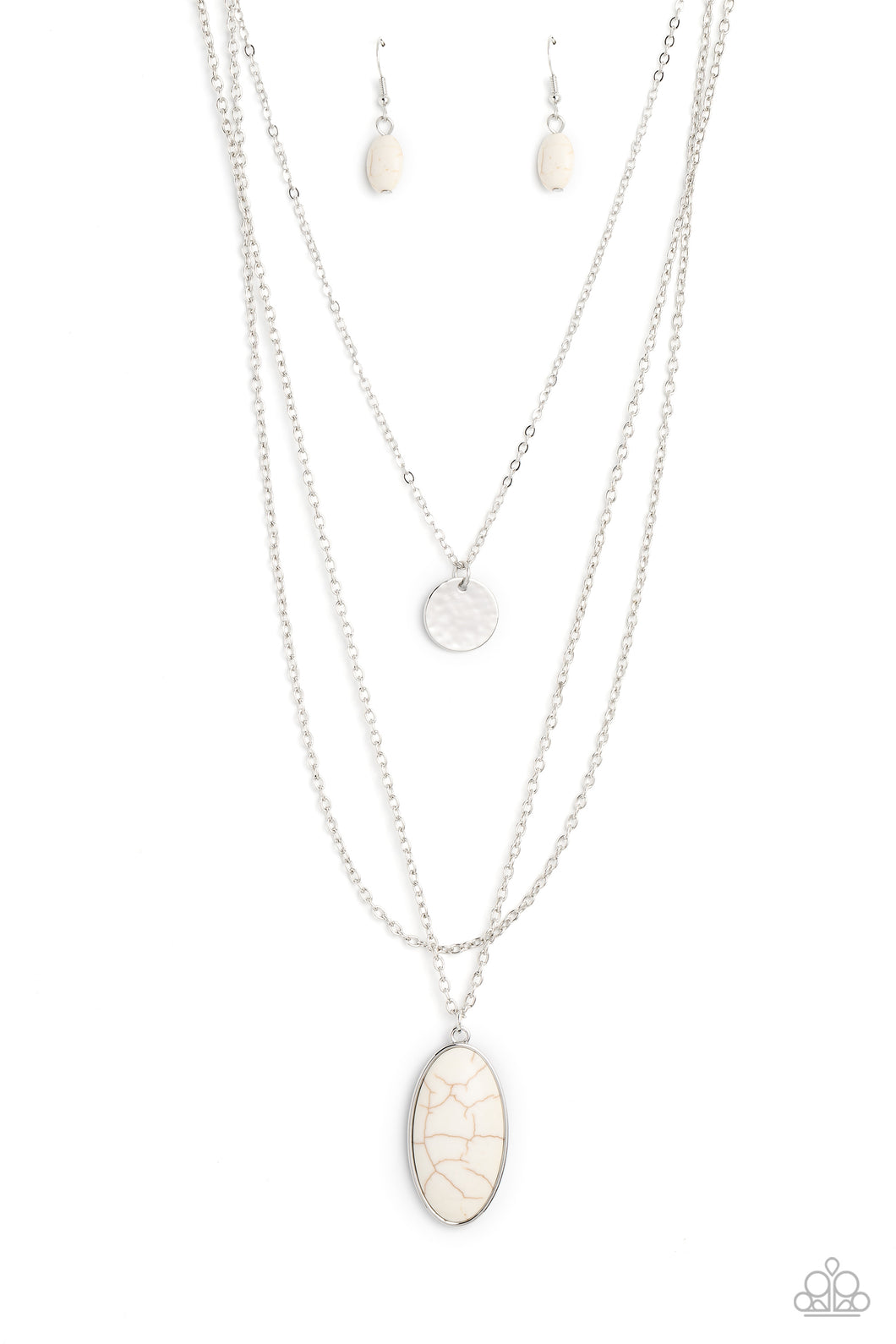 Perennial Phenomena - White (Marble Stone) Necklace