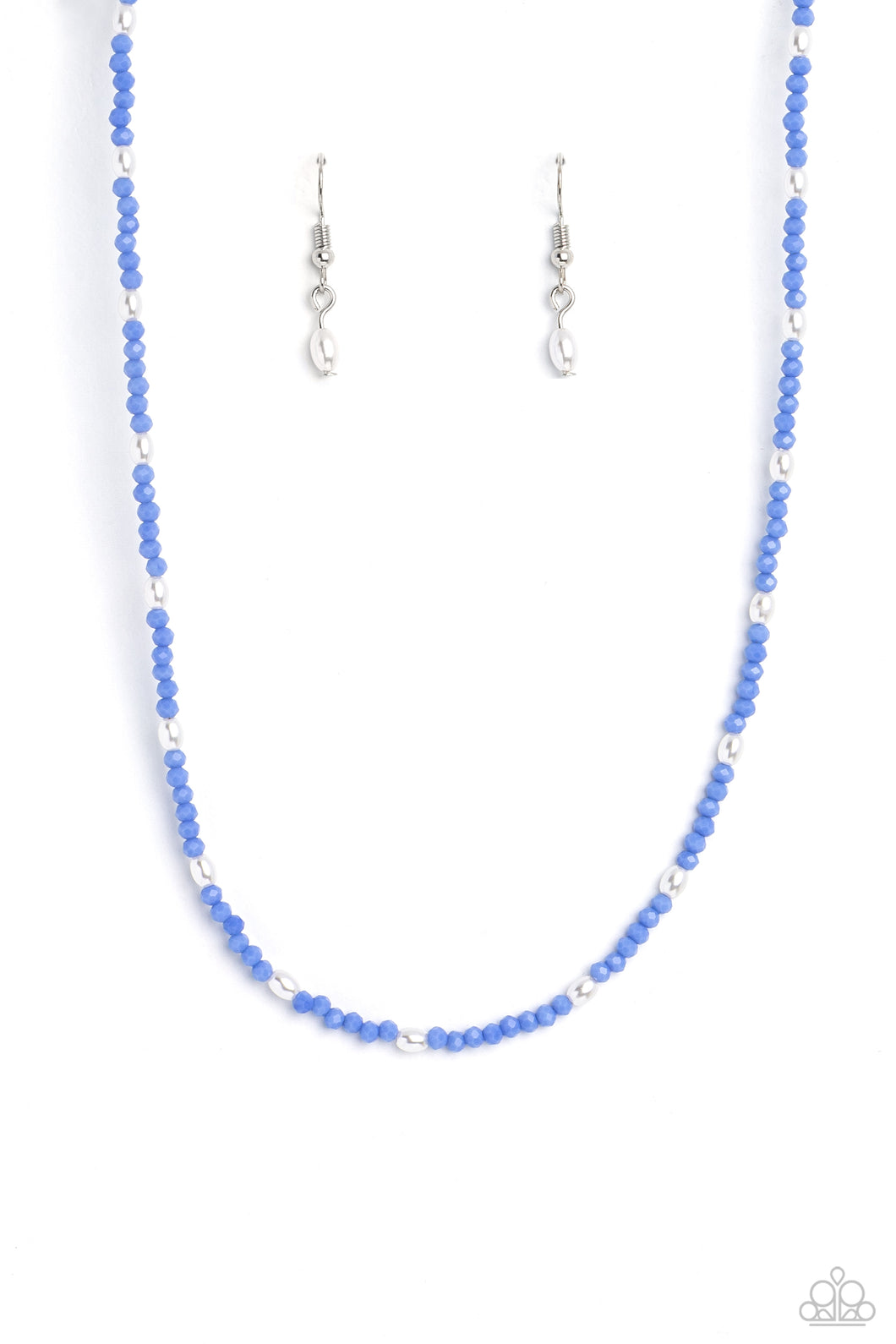 Beaded Blitz - Blue (Seed Bead) Necklace