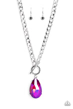 Load image into Gallery viewer, Edgy Exaggeration - Pink (UV Shimmery) Necklace (LOP-0523)
