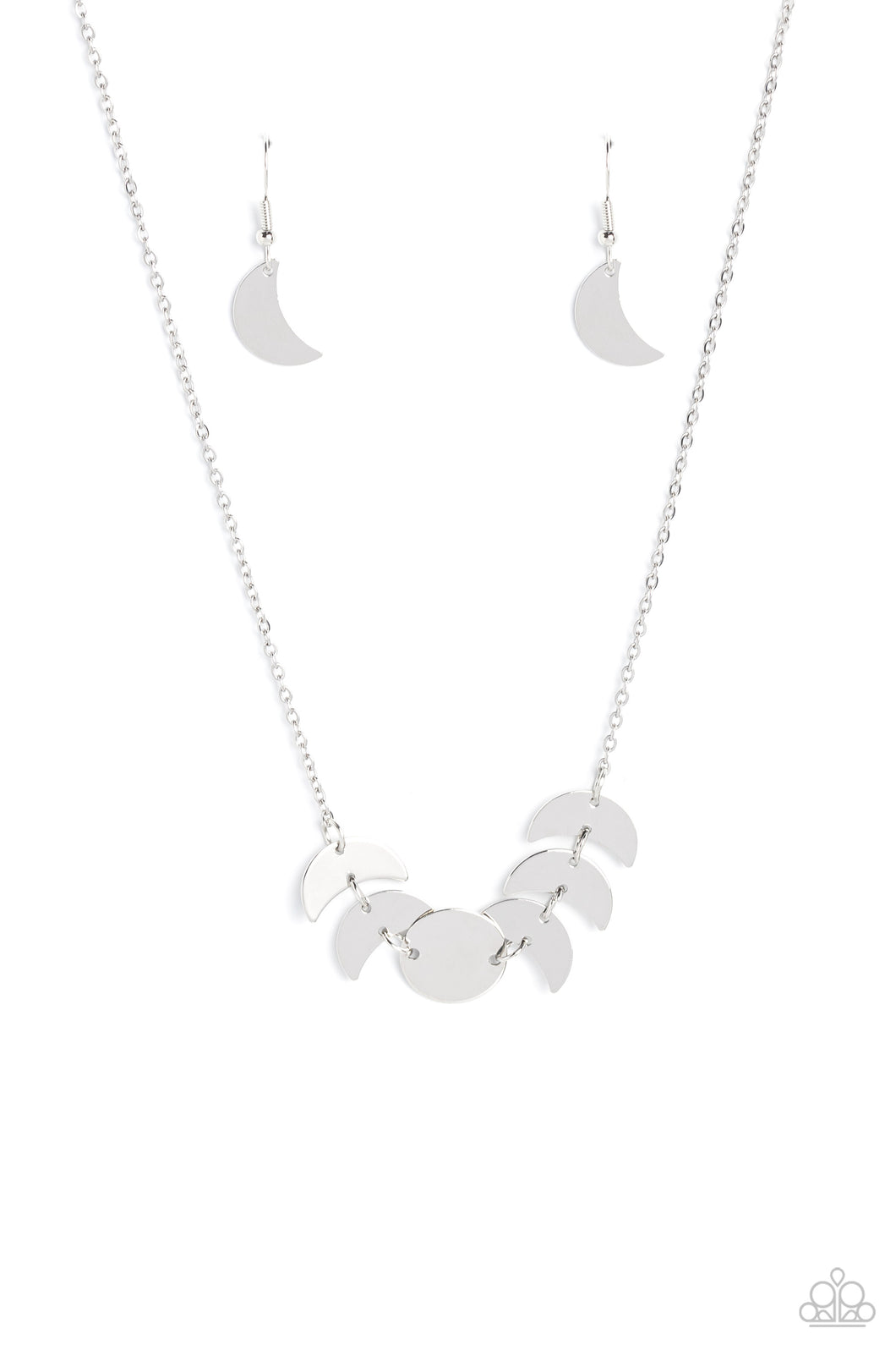 LUNAR Has It - Silver (Moon) Necklace