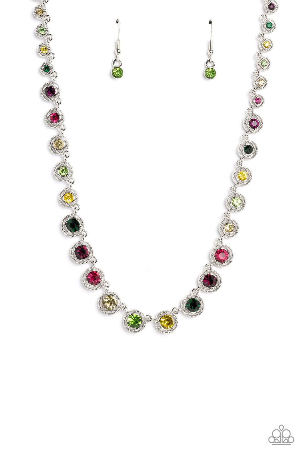 Kaleidoscope Charm - Multi Necklace (LOP-0523)