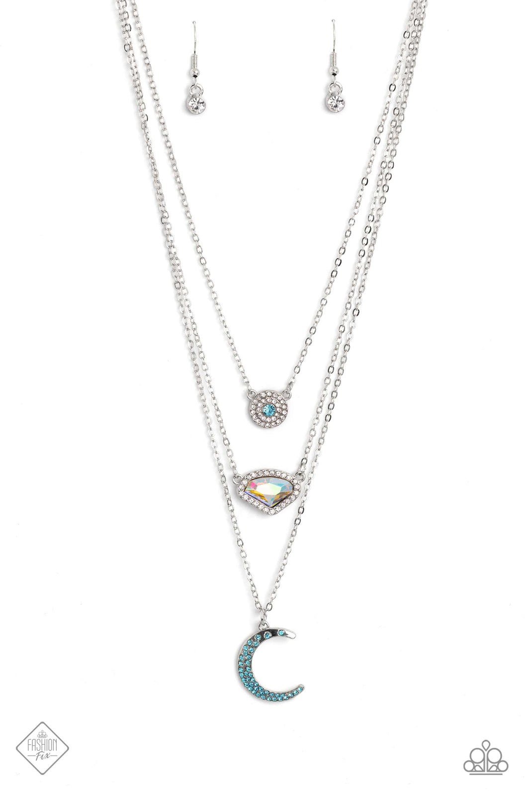 Lunar Lineup - Blue Necklace (SS-0823)