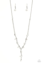 Load image into Gallery viewer, Upper Class - White (Rhinestone) Necklace
