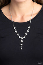 Load image into Gallery viewer, Upper Class - White (Rhinestone) Necklace
