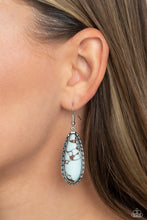 Load image into Gallery viewer, TEARDROP-Dead Dynasty - Blue (Teardrop Stone) Earring
