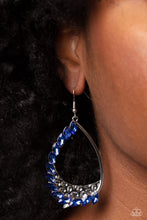 Load image into Gallery viewer, Looking Sharp - Blue (Marquise-Cut Gems) Earring

