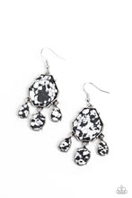 Load image into Gallery viewer, Organic Optimism - Black (Marbling) Earring
