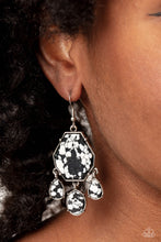 Load image into Gallery viewer, Organic Optimism - Black (Marbling) Earring
