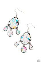 Load image into Gallery viewer, Organic Optimism - White (Multicolored Specks) Earring
