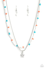 Load image into Gallery viewer, Starry Serendipity - White( Multicolored Seed Bead Star) Necklace
