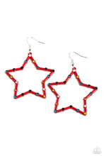 Load image into Gallery viewer, Confetti Craze - Red (Star) Earring
