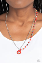 Load image into Gallery viewer, Local Legend - Red (Multicolored Specks) Necklace
